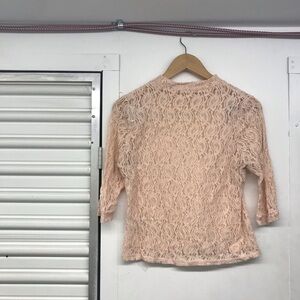 See thru lace shirt